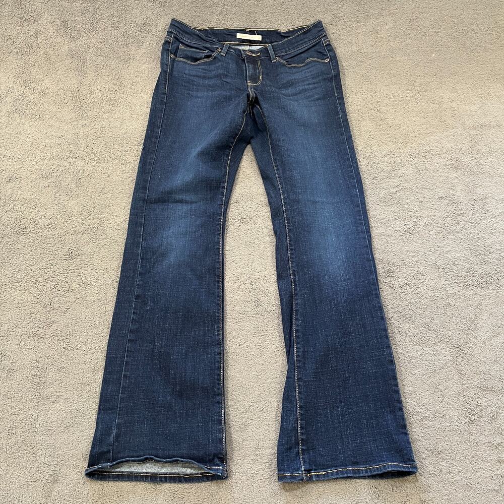 Levi's Blue Dark Wash Denim Classic Bootcut Cotton Stretch Jeans Women's Size 6